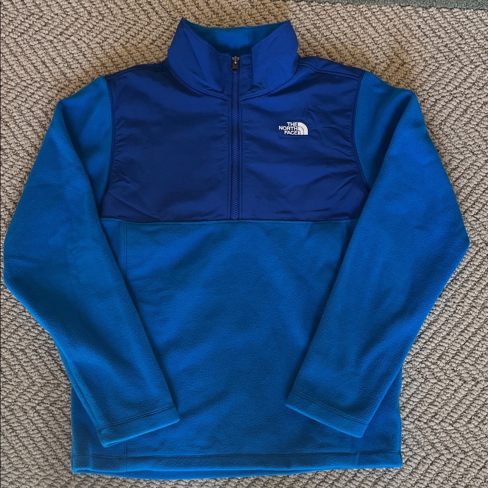 The North Face Royal Blue Fleece Quarter-zip Pullover, size XL (18/20)